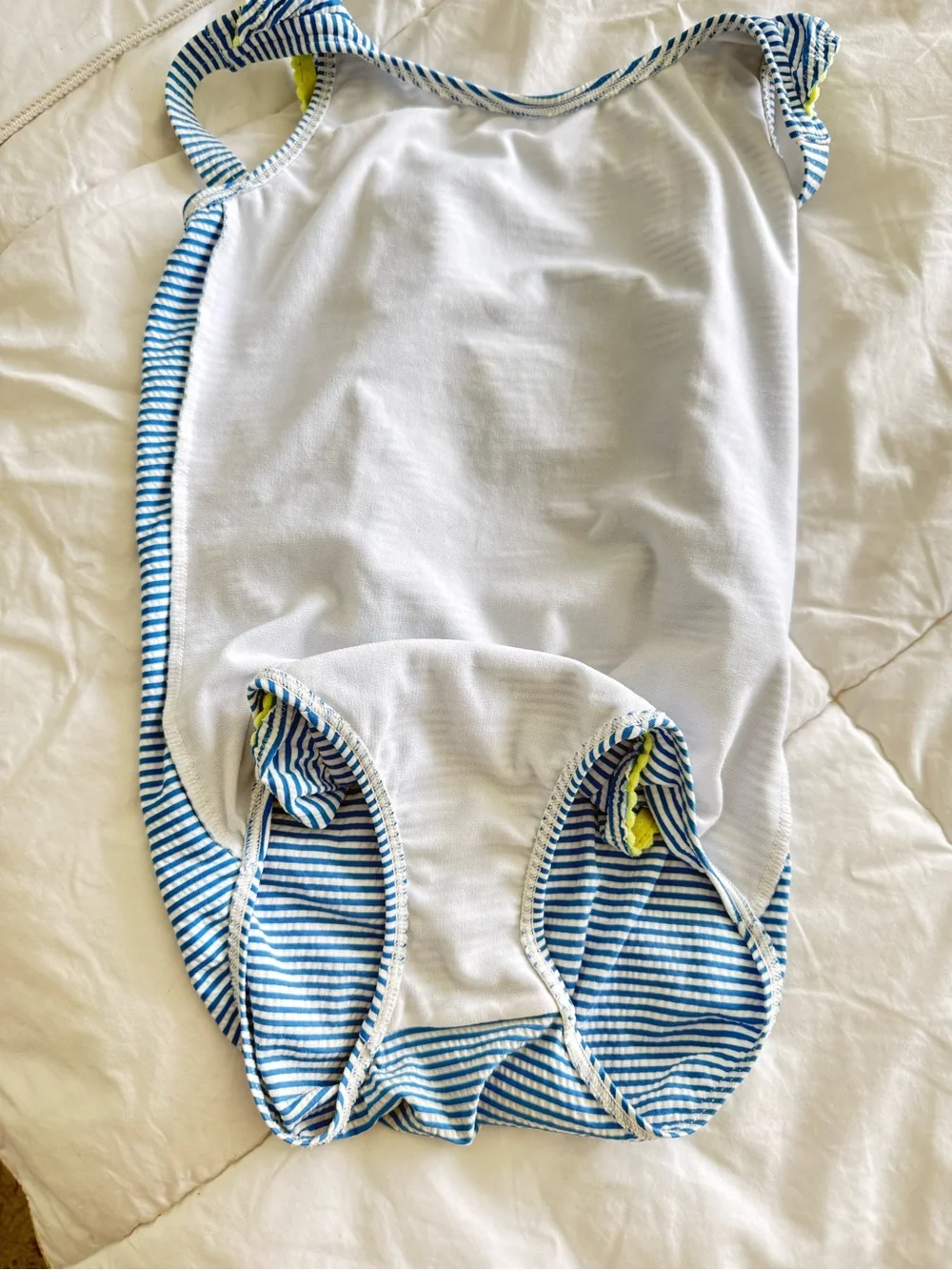 Mini Boden white classic blue